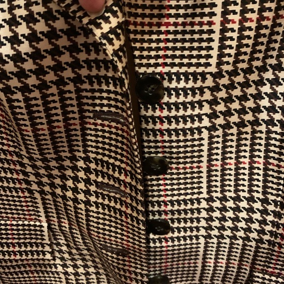 Teri Jon houndstooth Jacket size 6 but fits like a 4 - Picture 4 of 9